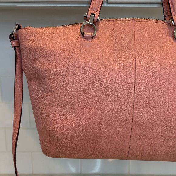 Coach Bag Purse Handbag Crossbody Leather Prairie Pebbled Convertible Satchel - Picture 5 of 16